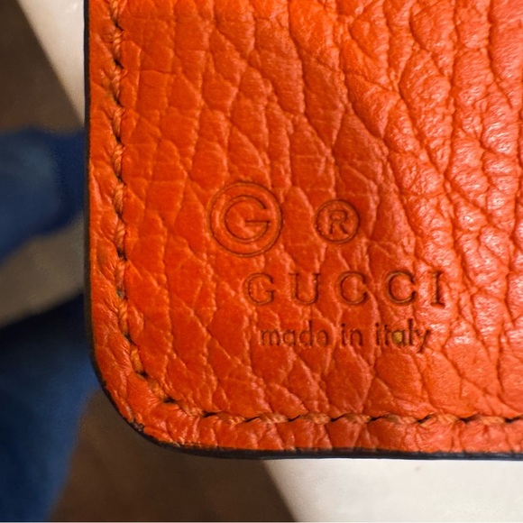 GUCCI long wallet interlocking G leather Orange women - Picture 8 of 16